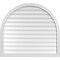 Ekena Millwork Round Top Surface Mount PVC Gable Vent w/ 2"W x 1-1/2"P Brickmould Frame, 42"W x 38"H GVPRT42X3802SN - alternate 1